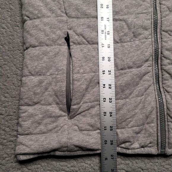 Polo Ralph Lauren Vest Mens Medium Gray Quilted Zip Casual Preppy Mock Collar - Picture 11 of 12